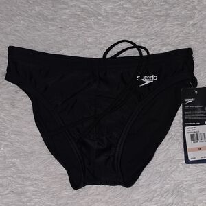 Speedo Men's Black Athletic Briefs